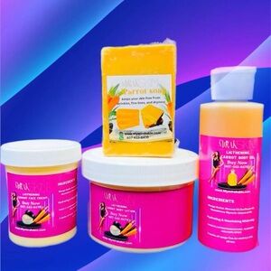 Carrot Soap and Cream Set - Pink and Orange